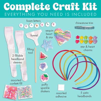 Creativity for Kids Chic Boutique: DIY Headbands Craft Kit - Create 5 Unique Designs for Girls | Summer Activities for Kids (Ages 6+)