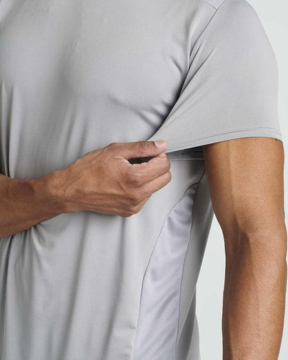 5 Pack Men's Dry Fit Short Sleeve T-Shirt Gym Workout Athletic Running Tee | Cooling, Moisture-Wicking, Crew Neck, Quick-Dry, Breathable, Active, Exercise, Fitness, Basketball, Cycling, Hiking, Tennis