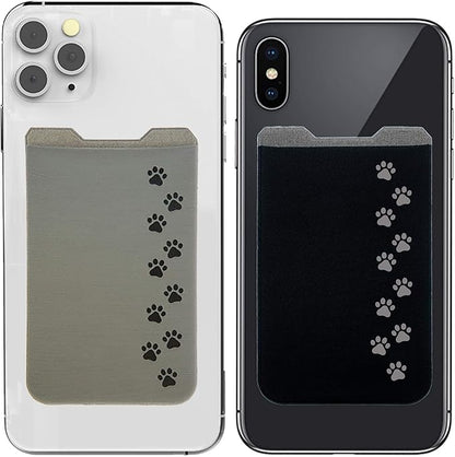 Phone Wallet - Adhesive Card Holder - Cell Phone Pouch - Stick on Lycra Pocket by Gecko - Carry Credit Cards and Cash