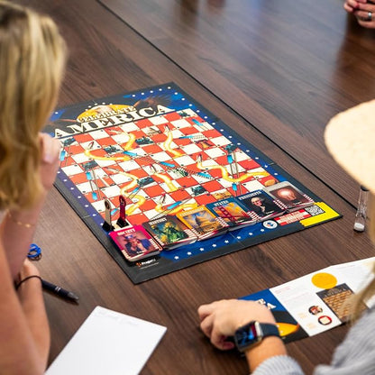 PragerU: Celebrate America - Race to The White House Board Game, USA Trivia Game, America’s 250th Anniversary Edition, Families & Kids 8+, 2+ Players, Made in America