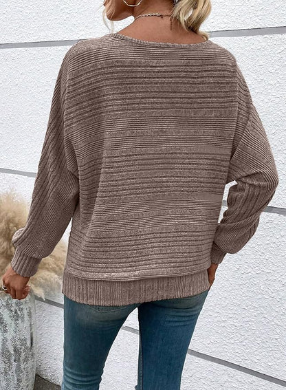 Womens Long Sleeve Shirts Crewneck Tunic Tops Pullover Sweaters Business Casual Blouses Fall Fashion 2026