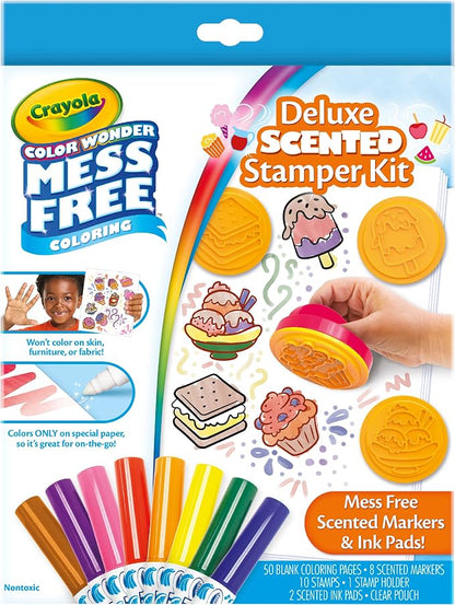 Crayola Color Wonder Mess Free Coloring Set, 50 Blank Coloring Pages, Scented Color Wonder Stamps and Markers, Refill Set