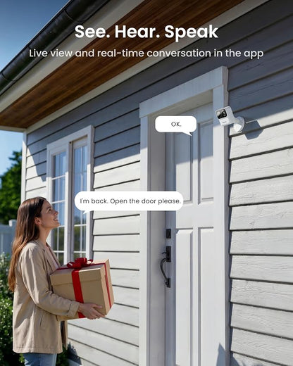 REOLINK Argus MagiCam Security Cameras Wireless Outdoor 1080p 2.4/5GHz WiFi | IR Night Vision, 2.4/5GHz WiFi, AI Detection, Magnetic Mount, No Subscription, IP67, 9-Month Battery Life, Indoor or Outdoor