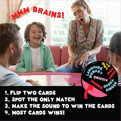 UPROAR! Family Word Sound-Matching Card Game – Crowd-Pleaser – Fast-Paced Party Game for Kids, Teens & Adults | Perfect for Family Game Night, Parties & Birthdays | 2–6 Players | Easy to Learn