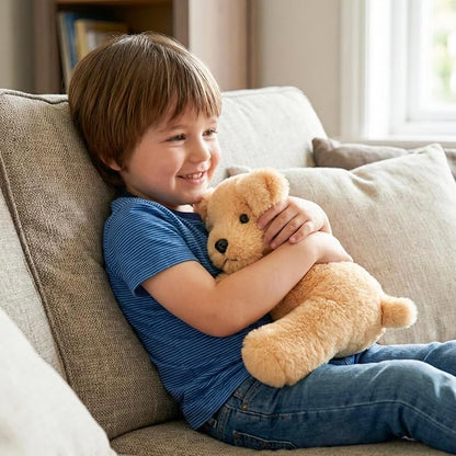 WEIGEDU Labs Labrador Golden Retrievers Dog Puppy Stuffed Animals Plush Toys for Kids Boys Girls Birthday Bedtime Gifts, 7.9" Golden Yellow