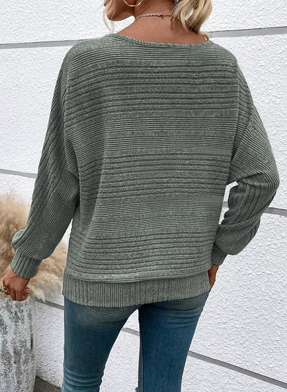 Womens Long Sleeve Shirts Crewneck Tunic Tops Pullover Sweaters Business Casual Blouses Fall Fashion 2026