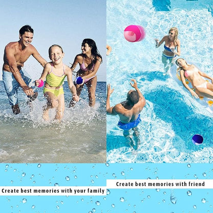 Water Skipping Ball Summer Beach Ball 2-Pack Water Bouncing Balls Grip Ball for Beach Swimming Pool River Lake