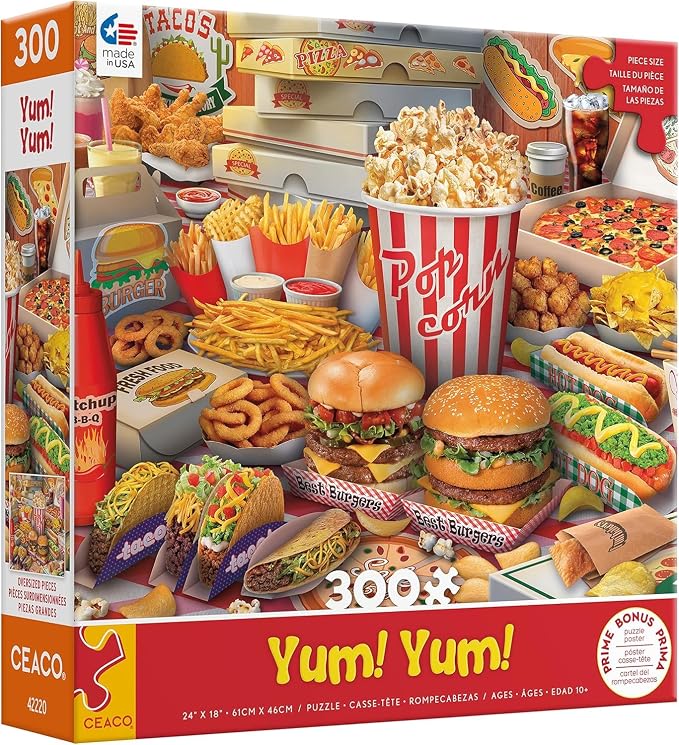 Ceaco - Yum Yum - 300 Oversized Piece Jigsaw Puzzle