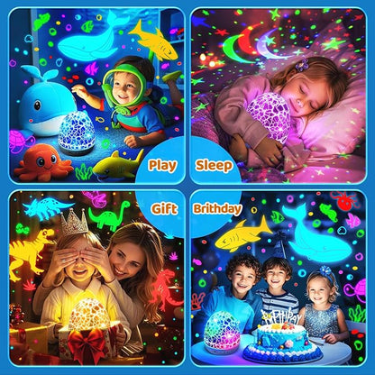 Staryou Sensory Lights Baby Sound Machine Night Light Projector Sensory Toys for Kids with Autism Fidget Toys for Kids 15 White Noise 3D Films 31Colors Night Light for Kids Toys for Boys 3-10