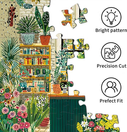 Botanical Garden Puzzles for Adults 1000 Pieces, Jigsaw Puzzles for Adults 1000 Piece, Challenging Game Toys, Impossible Puzzle, Family Decoration Puzzle
