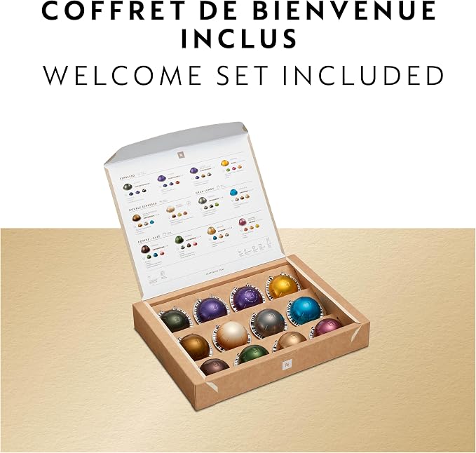 Nespresso Vertuo Pop+ Coffee and Espresso Maker by Breville, Matte Black Gold
