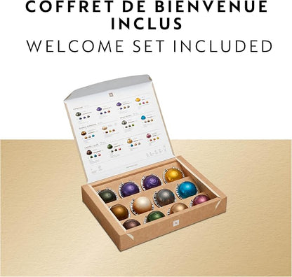 Nespresso Vertuo Pop+ Coffee and Espresso Maker by Breville, Matte Black Gold
