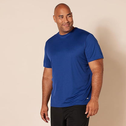 Amazon Essentials Men's Moisture Wicking Breathable Active Performance Tech Gym T-Shirts, Pack of 2