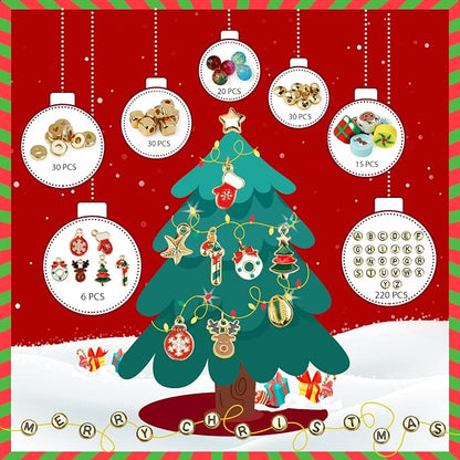 Dowsabel 6000 Pcs Christmas Clay Beads Bracelet Making Kit for Beginner, Clay Beads with Charms Kit for Jewelry Making Crafts DIY Arts and Crafts