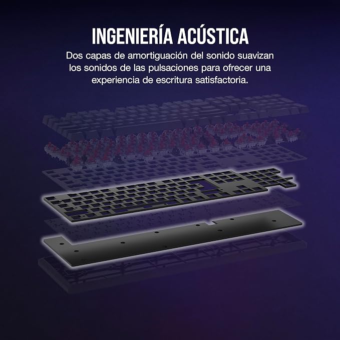 CORSAIR K70 CORE RGB Mechanical Wired Gaming Keyboard with Palmrest – Pre-Lubed MLX Red Linear Switches, SOCD, ABS Double-Shot Keycaps, Sound Dampening, Media Control Dial, QWERTY NA – Black