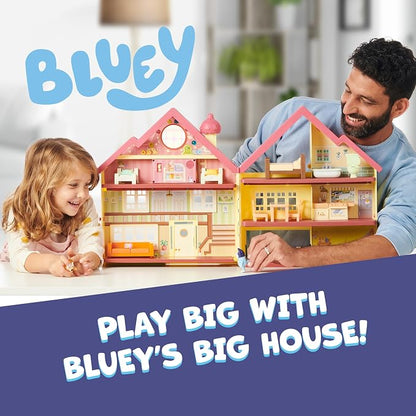 Bluey House Playset for Kids, XL Ultimate Interactive Lights and Sounds Playhouse Toys, Includes Dance Floor, Dollhouse, Toy Set Ages 3+, Amazon Exclusive