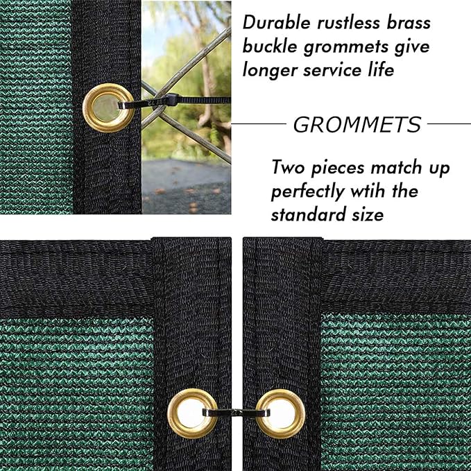 UPGRADE Privacy Fence Screen 4'x24' Dark Green Outdoor 90% Visibility Blockage 170 GSM Mesh Shade Cover Panels for Backyard,Balcony,Home Decoration with Zip Ties,Customized Avaliable