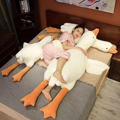 25.5 Inches Goose Stuffed Animals Plush Pillow Super Soft White Swan Sleeping Throw Plushie(White, 25.5")