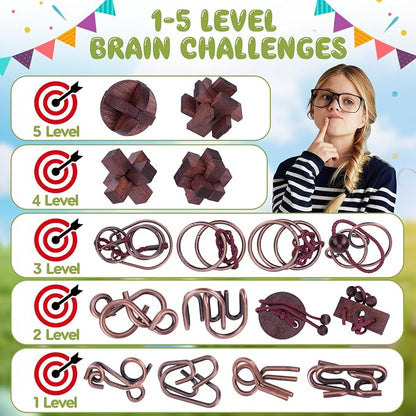 16 Pack Easter Eggs Filled with Brain Teaser Puzzles, Easters Egg Stuffers for Kids Teens Boys Girls, Easter Basket Stuffers for Kids Teens Adults, Eggs Fillers Hunt Game, Classroom Prize Supplies
