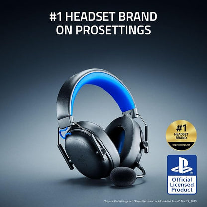 Razer BlackShark V3 X HyperSpeed Wireless PS5 Gaming Headset, Black | 50mm Drivers, Cardioid Mic, 2.4 GHz, Bluetooth, Works with PC, Mac, Nintendo Switch, Smartphone, 70 Hr Battery