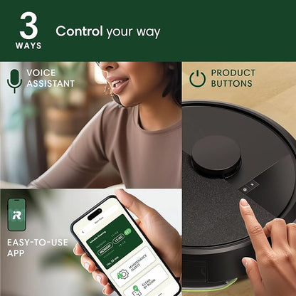 iRobot Roomba 105X Combo Robot Vacuum & Mop with AutoEmpty Dock, Self‑Emptying for Up to 75 Days, 70× Power‑Lifting Suction, Smart LiDAR Mapping, App & Voice Control, Ideal for Homes with Pets & Kids