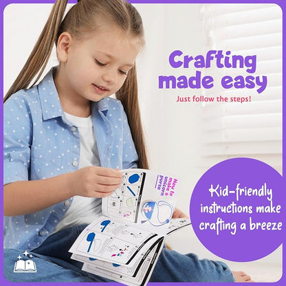 Unicorn Craft Kit for Girls - 10 Projects - Gifts for 5 Year Old Girl - Arts and Crafts for Kids 4-8 - Toys for Ages 5-7 - 4 5 6 7 8 Year Old Girl Birthday Gift - Unicorn Toys for Girls Age 4-6