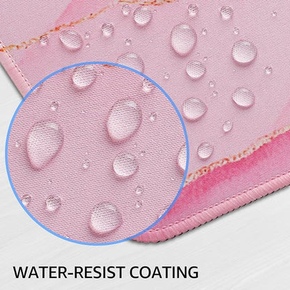 KTRIO Large Gaming Mouse Pad, Desk Mat, 31.5 x 15.7 in, Pink Glow, XXL | Smooth Micro-Weave Surface, Artistic Pattern Design, Non-Slip Rubber Base, Durable Stitched Edges, Office & Home Use