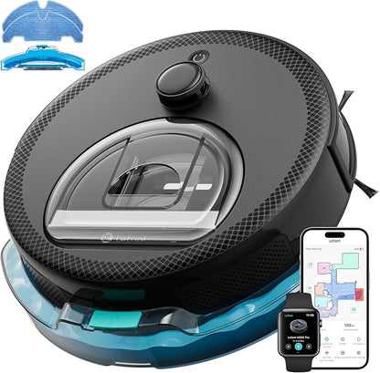 Lefant Robot Vacuum and Mop, 450ml Visible Dustbin, Upgraded 190° PSD Obstacle Avoidance, Customized Cleaning, Multi-Floor Mapping, 150 Mins Runtime, 2.4G/5G WiFi, Pet Hair & Carpets, M330 Pro