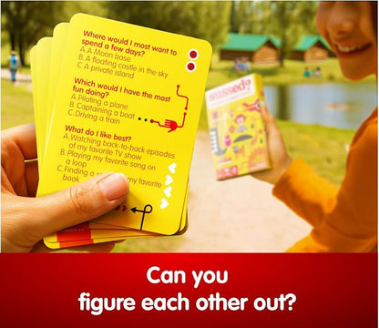 SUSSED The Wacky ‘What Would You Do’ Social Card Game - Fun & Easy for Kids - Family Travel Game for Road Trips & Car Journeys - Ages 6 & Up - Yellow Deck