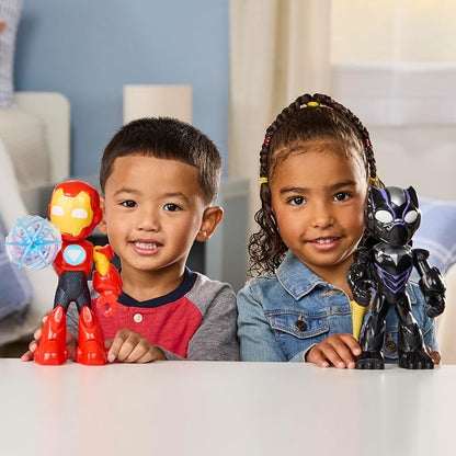 Marvel Iron Man and His Awesome Friends Supersized Black Panther Action Figure, 9-Inch (22.8 CM) Super Hero Toys for Kids, Ages 3+