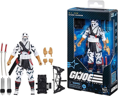 G.I. Joe Classified Series #131, Storm Shadow, Collectible 6 Inch Action Figure, Ninja Toy with 11 Accessories