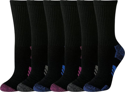 Amazon Essentials womens Performance Cushioned Breathable Cotton Athletic Crew Sports Socks