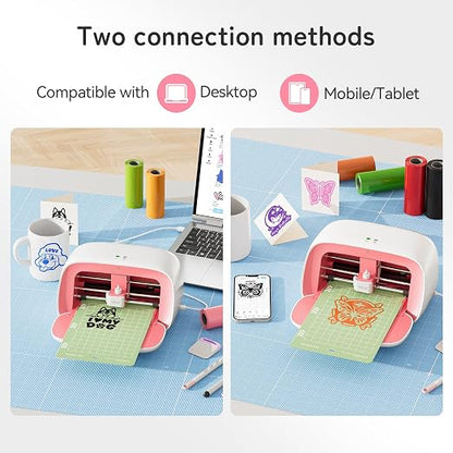 Likcut Portable Vinyl Cutter Machine for DIY Crafts, Compact Cutting Machine for Stickers