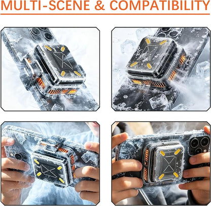 Wireless Magnetic Phone Cooler for Gaming & Streaming | Cordless Operation | Semiconductor Cooling | Digital Display | Quiet Fan | Travel & Outdoor Ready