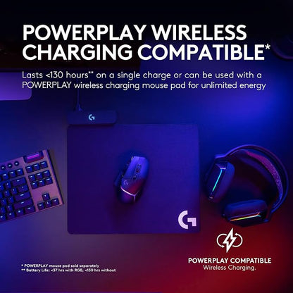 Logitech G502 X Plus Wireless RGB Gaming Mouse - Black | Optical Switches, RGB, 13 Buttons , Infinite Scroll Toggle, <130 hr Battery, USB-C, Wireless Charging Capable, for PC/MacOS