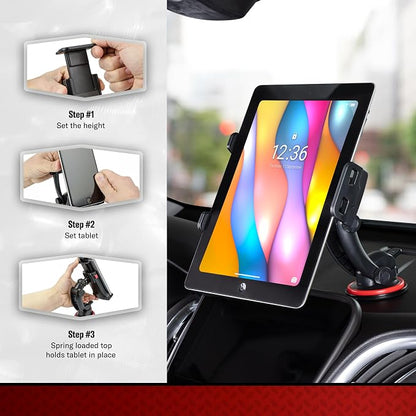Tuff Tech Super Stick Windshield and Dash Mount Phone Holder, Universal Car Phone Holder