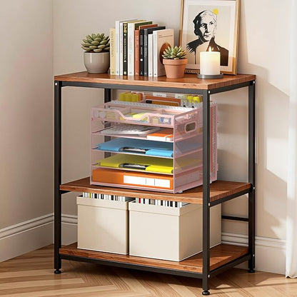 Docnest 5 Tier Desk Organizer with Hanging File Folder Holder&Tray, Pink | Features 3 detachable pen holders and 4 removable dividers.Versatile mesh desktop storage for mail, document,office supplie