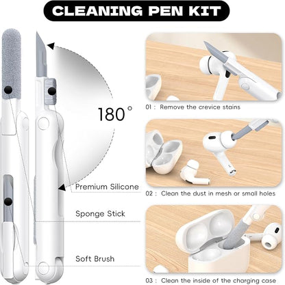 for Airpods Pro 2nd/1st Generation Case Cover, Compatible with Airpods Pro Case 2nd Gen USB C Charging Port, Clear Soft Transparent Military Grade Shockproof Case, Clear Black