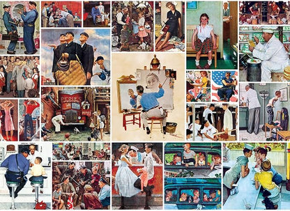 MasterPieces SEP Collages 1000 Puzzles Collection - Rockwell Collage 1000 Piece Jigsaw Puzzle