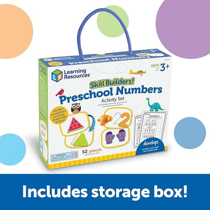 Learning Resources Skill Builders Preschool Numbers - Back to School Supplies, Teacher Must Haves, Toddler Learning Activities, Ages 3 and Up