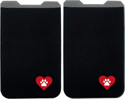 Phone Wallet - Adhesive Card Holder - Cell Phone Pouch - Stick on Lycra Pocket by Gecko - Carry Credit Cards and Cash