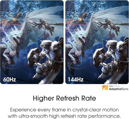 Sceptre New 22-Inch Gaming Monitor, FHD 1080p, Up to 144Hz, HDMI, DisplayPort, Built-in Speakers, Machine Black (E225W-FW144 Series, 2026)