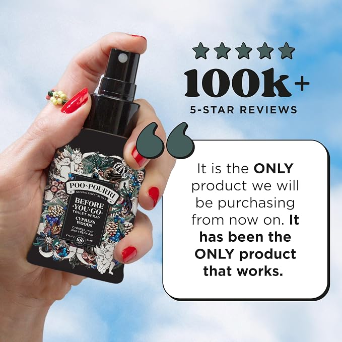 Poo-Pourri Before-You-Go Toilet Spray, Cypress Woods, 2 Fl Oz - Cypress, Pine and Fresh Air