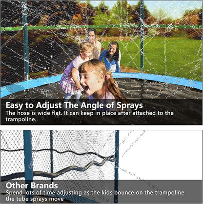 Jasonwell Trampoline Sprinkler Kids Outdside: Trampoline Accessories Waterpark Tropical Party Summer Outdoor Fun Water Games Toys Sprinklers Backyard Water Park Activity Toy for Kids Boys Girls (39FT)
