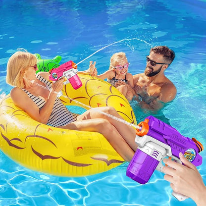 Water Guns for Kids Adults, 6 Pack Squirt Guns Soaker Blaster 220CC Capacity Long Range Super Water Gun Pistols for Boys Girls Toddlers Swimming Pool Water Toys (6)