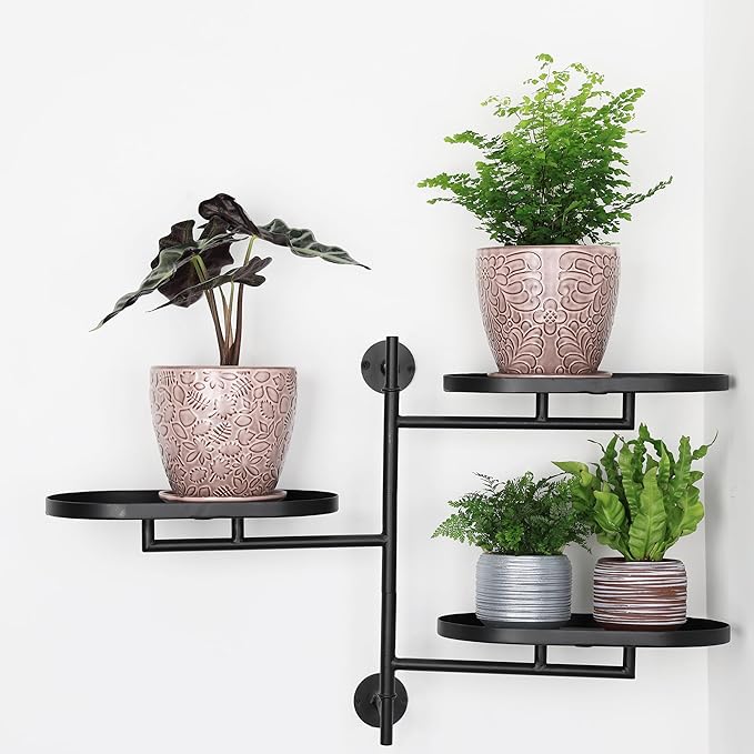 6 Inch Retro Ceramic Planter Set of 2 with Drainage Hole and Saucer for Plants, Indoor-Outdoor Garden Pots for Succulent, Orchid, and Flower (Fits Inner Pots Up to 5 Inches, Retro Peach)