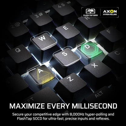 Corsair Galleon 100 SD RGB Mechanical Wired Gaming Keyboard – QWERTY US, Stream Deck-Integrated, Pre-Lubed MLX Pulse Thocky Hotswappable PBT Double-Shot Switches, FlashTap SOCD, 8,000Hz – Black