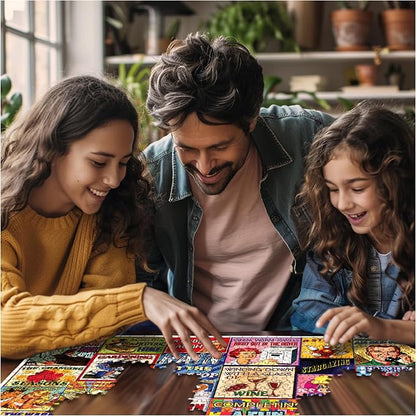 White Mountain 1000 Piece Jigsaw Puzzle Funny Collage Puzzles with Large Pieces Gift for Adults and Family 24"x30" - Simple Pleasures