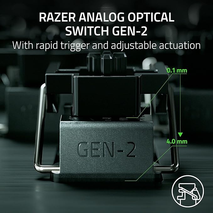 Razer Huntsman V3 Pro TKL Esports Gaming Keyboard, Counter Strike 2 Edition | Analog Optical Switches Gen 2, Razer Snap Tap, Rapid Trigger, Adjustable Actuation, Media Keys & Dial, PBT Keycaps