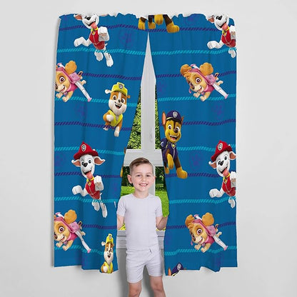 Franco Paw Patrol Kids Room Decor Bundle with Area Rug (69 in x 52 in) and Window Curtains (82 in x 63 in)